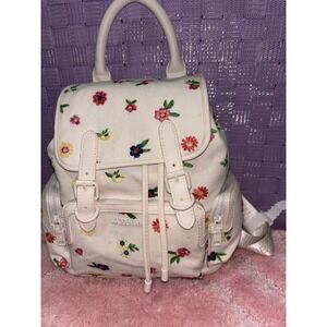 Madden NYC Mini Backpack Embroidered floral Bag Purse! NWT 17x12.5" SUPER CUTE
